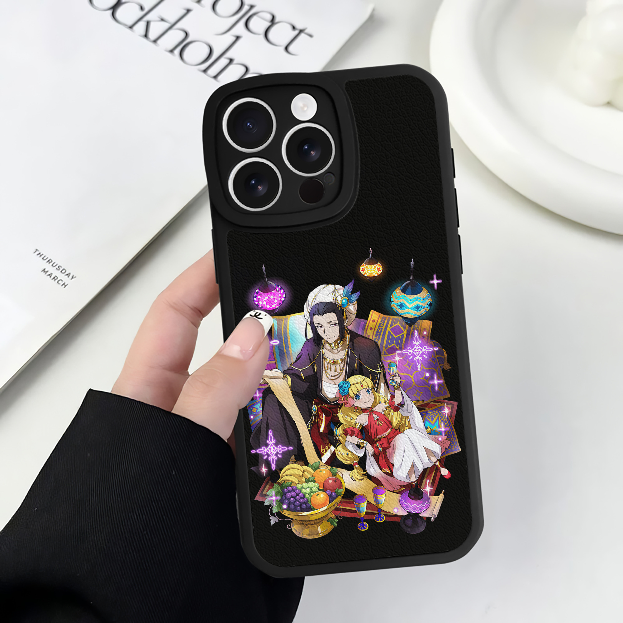 （画像用） 文豪ストレイドッグス Bungo Stray Dogs 【iPhone 16シリーズ対応】シリコンスマホケース（レザー調） 材質：シリコン